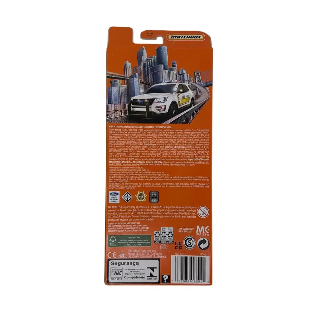 Matchbox 2021 MBX ( Recue Error Package ) Rescue 5 Pack Boone County Vehicles